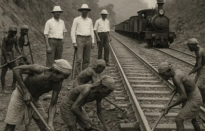 penderitaan dibalik pembangunan rel kereta